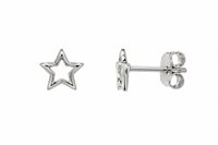 Boucles d'oreilles Femme in Or blanc STELLE VUOTE 1,20 CIZETA